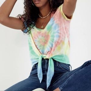 Anthropologie T.LA Darya Tie-Front Tee